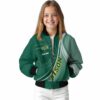 custom north dakota state bison wave patterns green jacket top rated