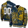 custom notre dame fighting irish fishing art navy jacket fashion forward
