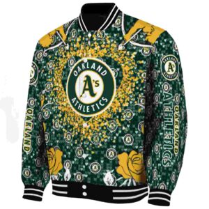 custom oakland athletics heart explosion green jacket best selling
