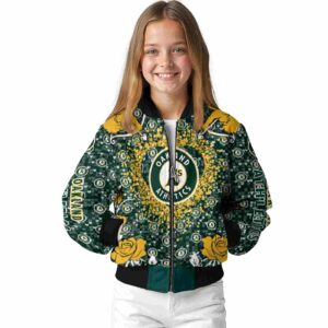 custom oakland athletics heart explosion green jacket top rated