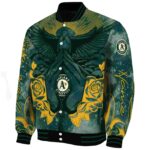custom oakland athletics praying hands green jacket best selling