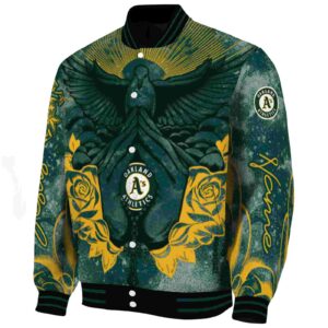 custom oakland athletics praying hands green jacket best selling
