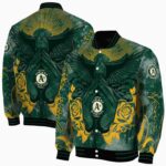 custom oakland athletics praying hands green jacket best selling