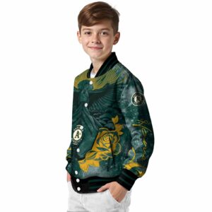 custom oakland athletics praying hands green jacket trendy