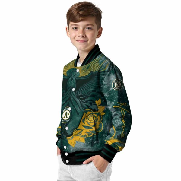 custom oakland athletics praying hands green jacket trendy
