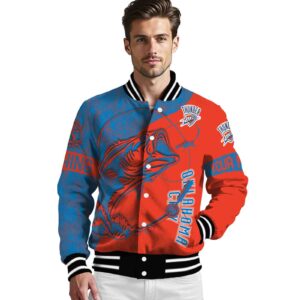 custom oklahoma city thunder fishing rod orange jacket high quality