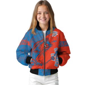 custom oklahoma city thunder fishing rod orange jacket top rated