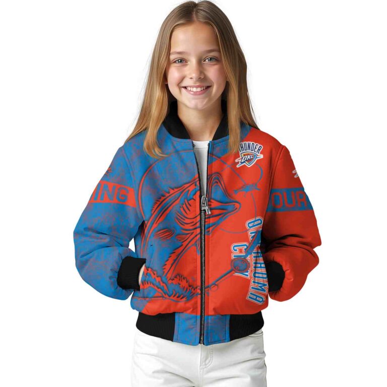 custom oklahoma city thunder fishing rod orange jacket top rated