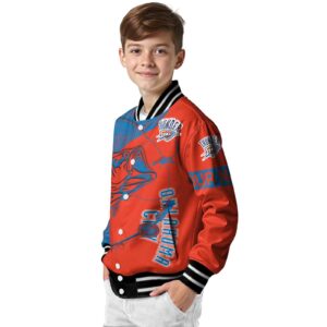 custom oklahoma city thunder fishing rod orange jacket trendy