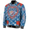 custom oklahoma city thunder heart explosion blue jacket best selling