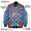 custom oklahoma city thunder heart explosion blue jacket new arrival