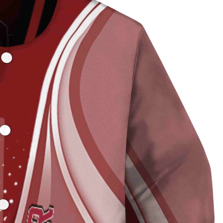 custom oklahoma sooners wave patterns crimson jacket premium grade
