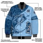custom old dominion monarchs fishing rod light blue jacket best selling