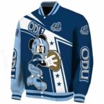 custom old dominion monarchs mickey football blue white jacket best selling