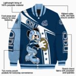 custom old dominion monarchs mickey football blue white jacket best selling