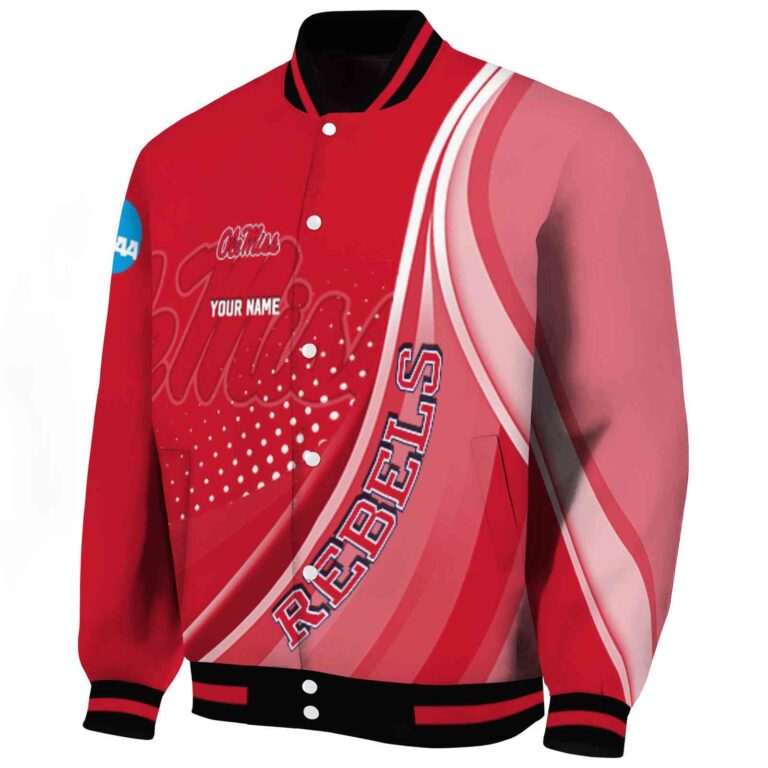 custom ole miss rebels wave patterns red jacket best selling