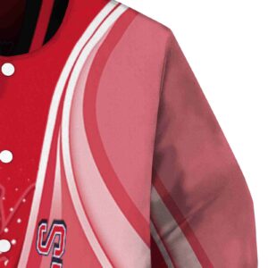 custom ole miss rebels wave patterns red jacket premium grade