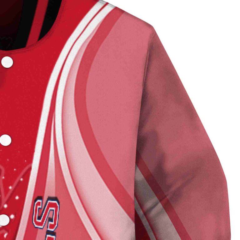 custom ole miss rebels wave patterns red jacket premium grade