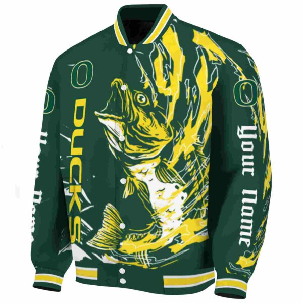 custom oregon ducks fishing passion green white jacket best selling