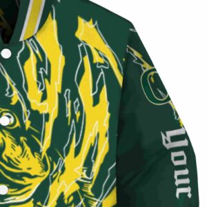 custom oregon ducks fishing passion green white jacket premium grade