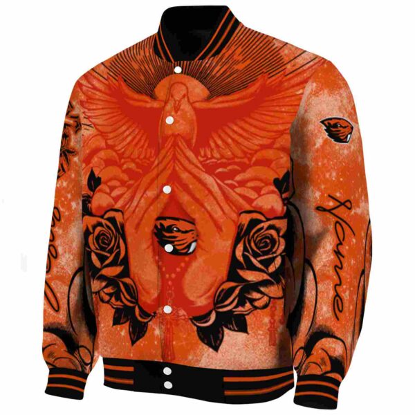 custom oregon state beavers praying hands orange jacket best selling