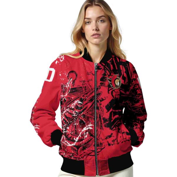 custom ottawa senators fishing art red jacket latest model