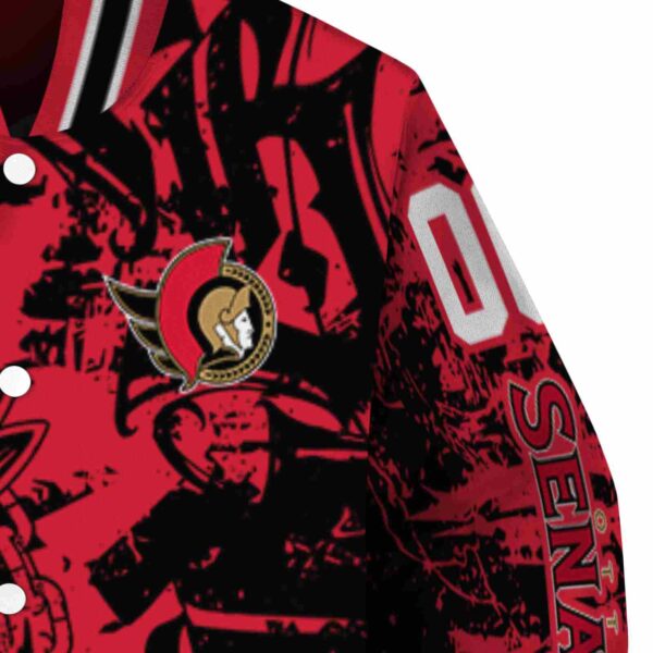 custom ottawa senators fishing art red jacket premium grade