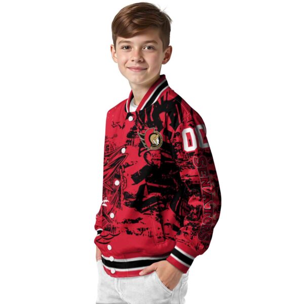 custom ottawa senators fishing art red jacket trendy