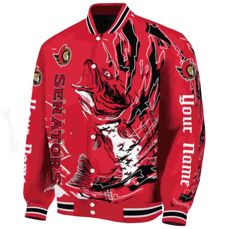 custom ottawa senators fishing passion red white jacket best selling