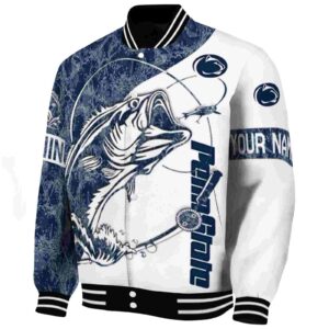 custom penn state nittany lions fishing rod white jacket best selling