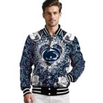 custom penn state nittany lions heart explosion blue jacket best selling