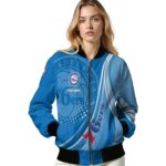 custom philadelphia 76ers wave patterns blue jacket best selling