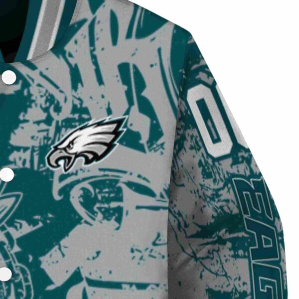 custom philadelphia eagles fishing art green jacket premium grade