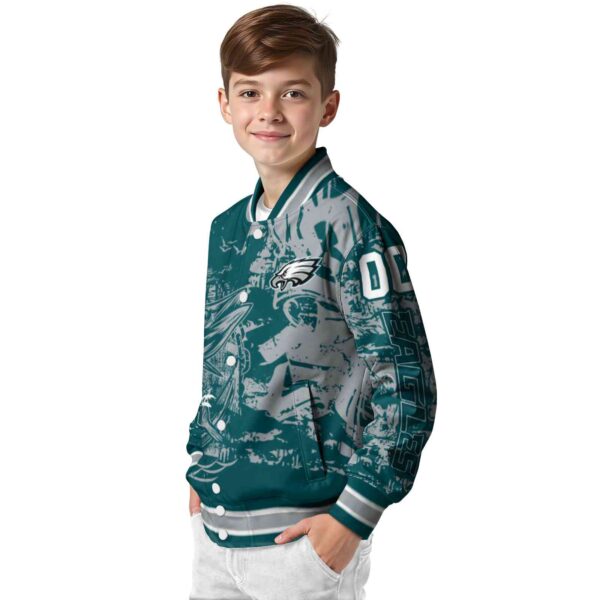 custom philadelphia eagles fishing art green jacket trendy
