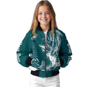 custom philadelphia eagles fishing passion green white jacket top rated