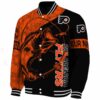 custom philadelphia flyers fishing rod black jacket best selling
