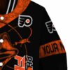 custom philadelphia flyers fishing rod black jacket premium grade
