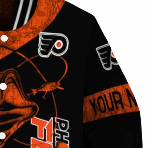 custom philadelphia flyers fishing rod black jacket premium grade