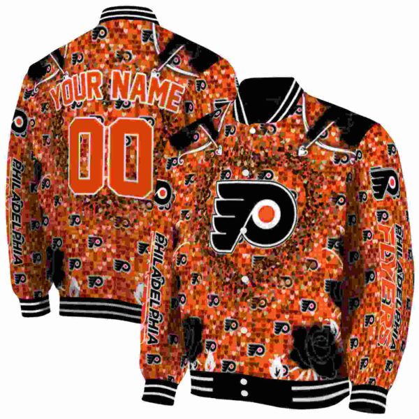 custom philadelphia flyers heart explosion orange jacket fashion forward