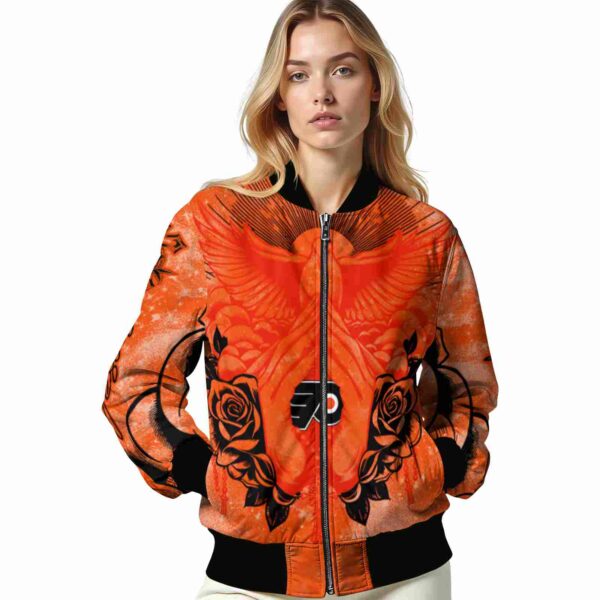 custom philadelphia flyers praying hands orange jacket latest model