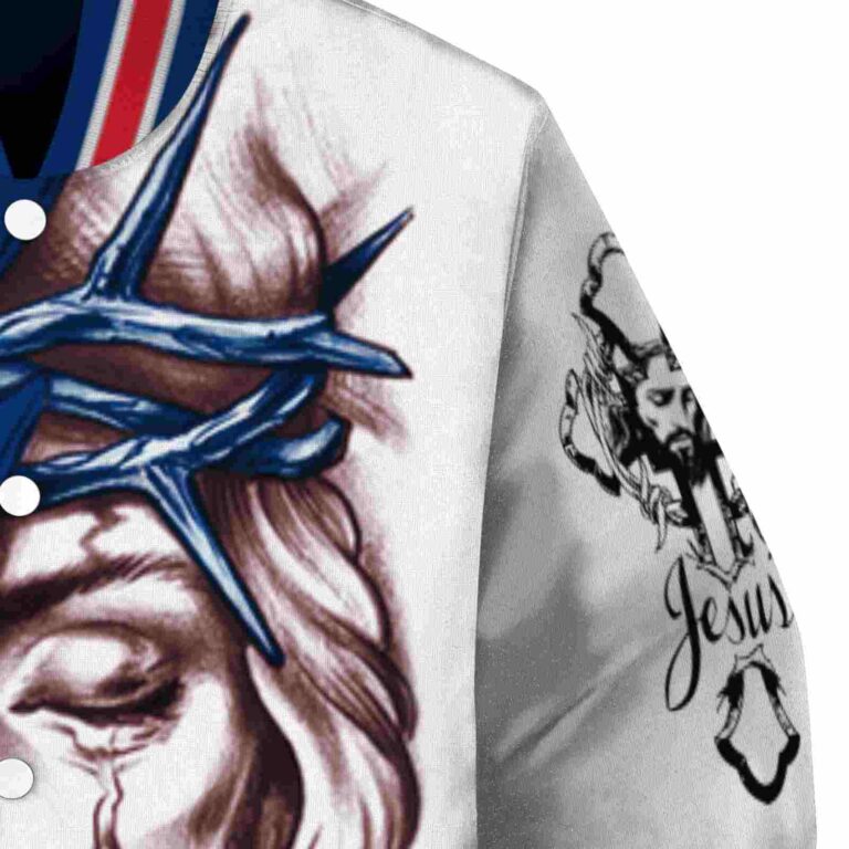 custom philadelphia phillies jesus tears blue white jacket premium grade