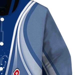 custom philadelphia phillies wave patterns blue jacket premium grade