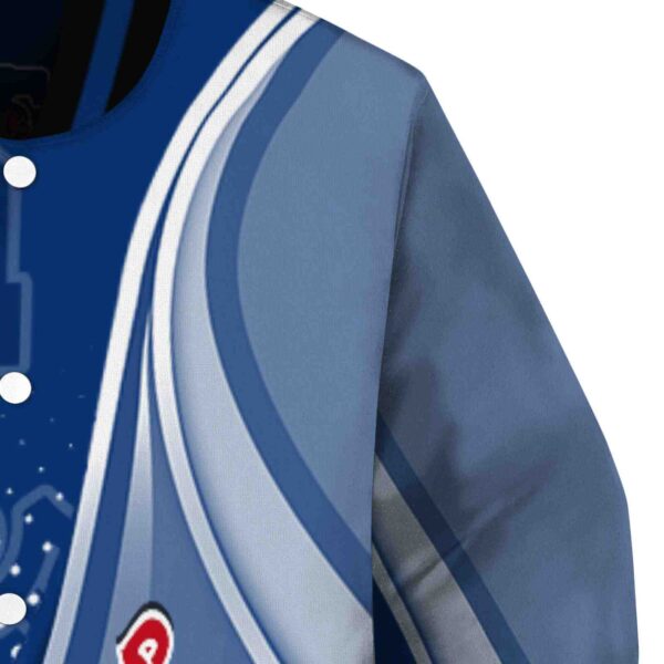 custom philadelphia phillies wave patterns blue jacket premium grade