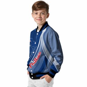 custom philadelphia phillies wave patterns blue jacket trendy