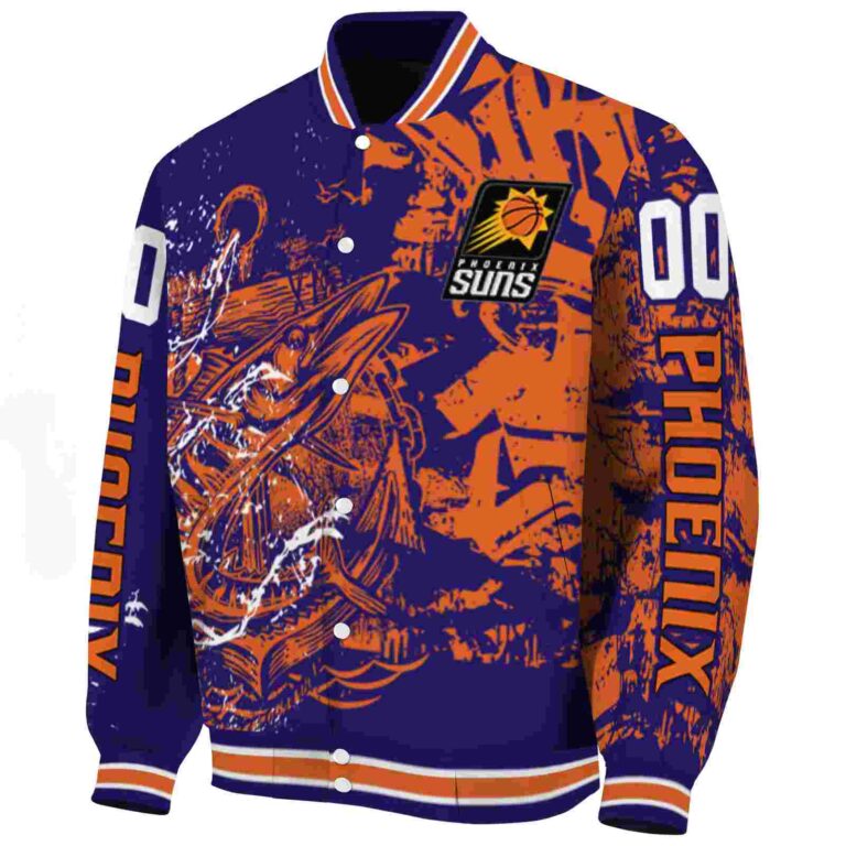 custom phoenix suns fishing art purple jacket best selling