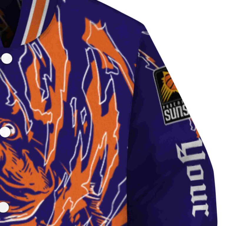 custom phoenix suns fishing passion purple white jacket premium grade