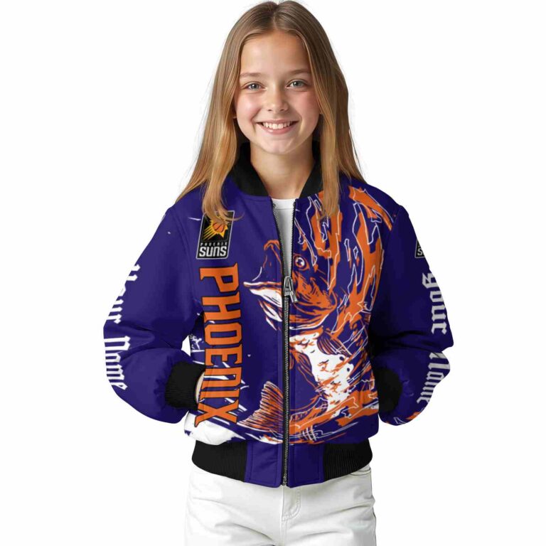 custom phoenix suns fishing passion purple white jacket top rated