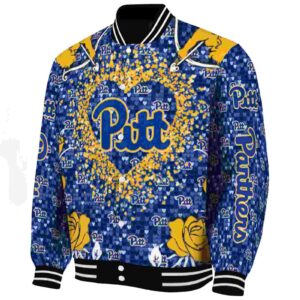 custom pittsburgh panthers heart explosion royal blue jacket best selling