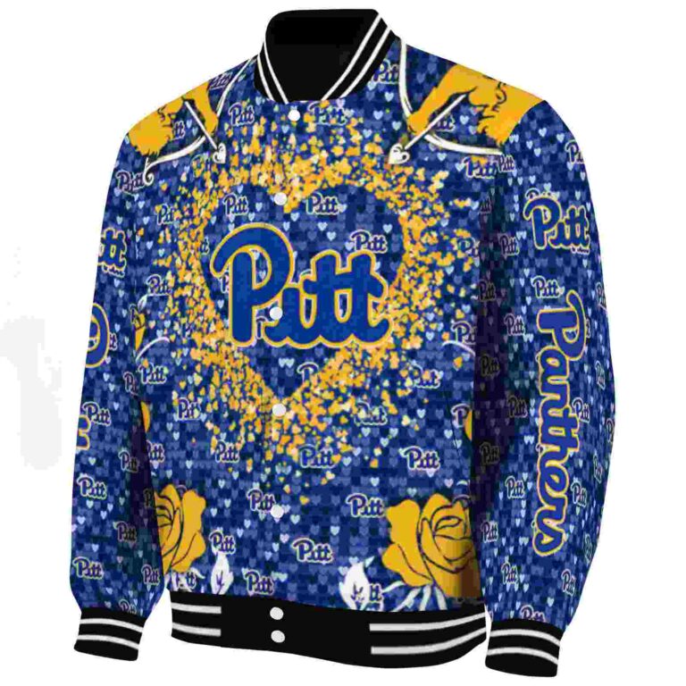 custom pittsburgh panthers heart explosion royal blue jacket best selling