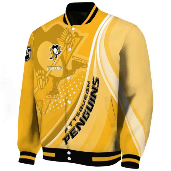 custom pittsburgh penguins wave patterns yellow jacket best selling